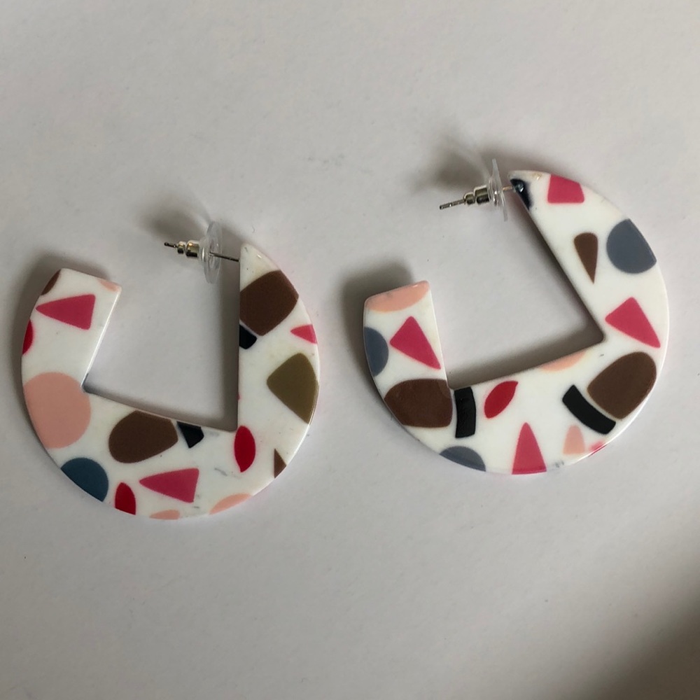 Funky hoop style earring